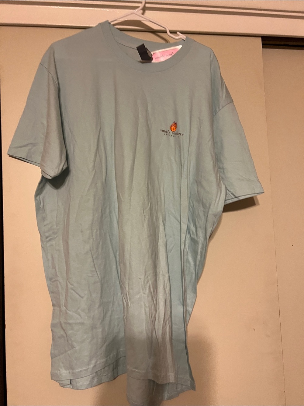 Simple Modern Light Blue Women’s Logo Tee